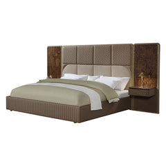 Marcelino - Nightstand With Wall Pier (EK) - Cherry Oak