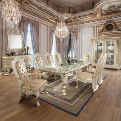 Vatican - Dining Table - Champagne Silver