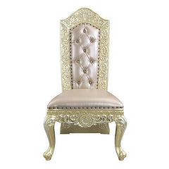 Vatican - Side Chair (Set of 2) - PU & Champagne Silver Finish