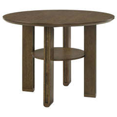 Ottowa - 5-Piece Round Counter Height Dining Room Set - Brown
