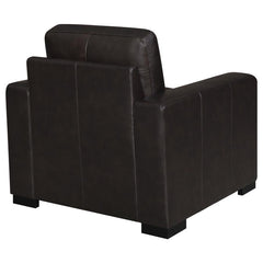 Boardmead - Track Arms Upholstered Chair - Brown