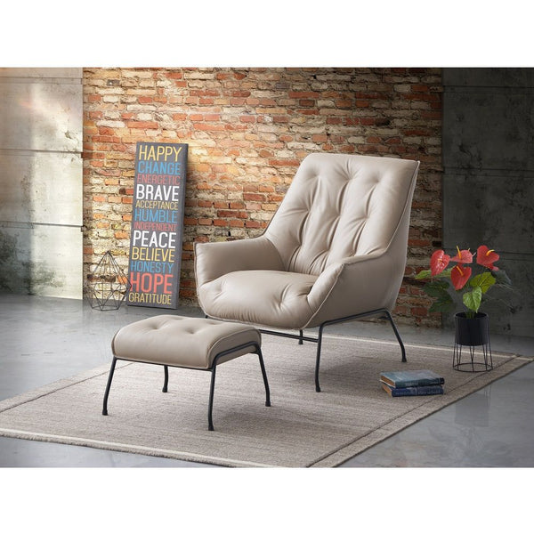 Zusa - Accent Chair & Ottoman