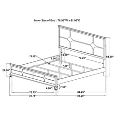 Olivia - Panel Bed LED Headboard