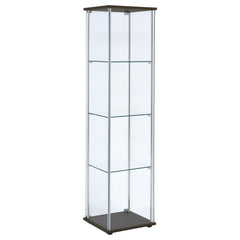 Bellatrix - 4-Shelf Clear Glass Curio Cabinet