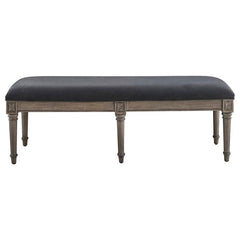 Alderwood - Fabric Upholstered Bench - French Gray