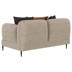 Jade - 2-Piece Chenille Upholstered Sofa Set - Latte
