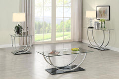 Danville - U-Shaped End Table - Chrome