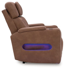 Clean-Slate - Caramel - Power Recliner / Adj Headrest