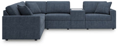 Modmax - Ink - 6-Piece Sectional With Storage Console - Fabric