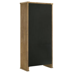 Adina - 77" Tall Display Cabinet - Distressed Light Brown