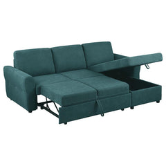 Samantha - Upholstered Storage Sleeper Sectional Sofa