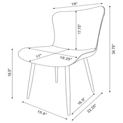 Horizon - Upholstered Dining Side Chair (Set of 2) - Taupe