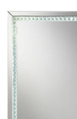 Noelle - Wall Mirror With LED Lighting - Silver