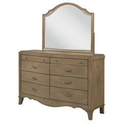 Trenton - 6-Drawer Bedroom Dresser With Mirror - Washed Mango