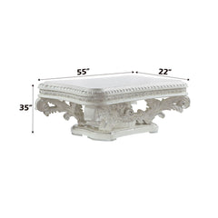 Vanaheim - Coffee Table - Antique White Finish