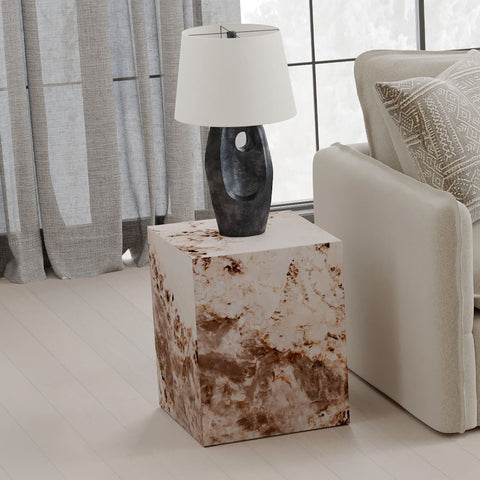 Fultan - End Table - Engineered Stone Finish