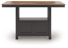 Wildenauer - Brown / Black - Rectangular Dining Room Counter Table