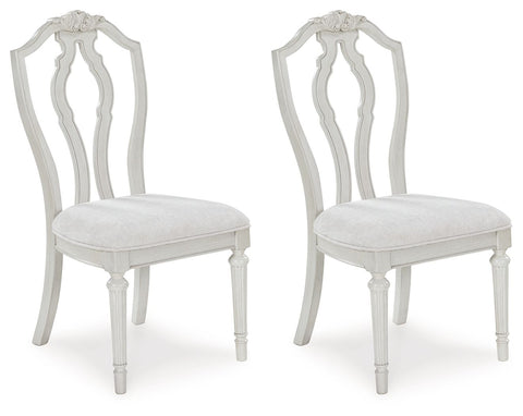 Montelaine - Antique White - Dining Upholstered Side Chair (Set of 2)