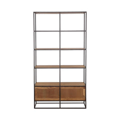 Belcroft - 4-Drawer Storage Bookshelf - Natural Acacia