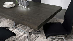 Benson - Composite Wood Dining Table - Dark Oak