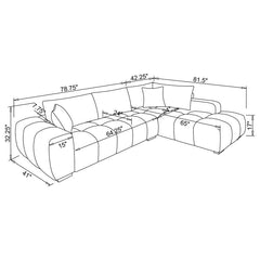 Camacho - Upholstered Chaise Sectional Sofa