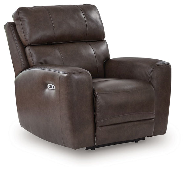 Crossplex - Smoke - Power Recliner / Adjustable Headrest