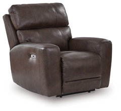 Crossplex - Smoke - Power Recliner / Adjustable Headrest