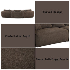 Bash - Sofa With 7 Pillows - Dark Brown