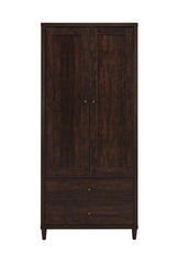 Wadeline - 2 Door Tall Accent Storage Cabinet - Rustic Tobacco