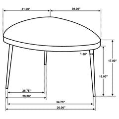 Odessa - Triangular Solid Wood Coffee Table