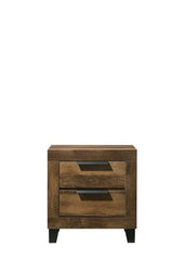 Morales - Nightstand - Rustic Oak Finish