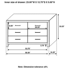 Brantford - 6-Drawer Dresser