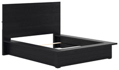 Londer - Black - Queen Panel Bed