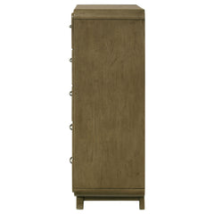 Amsbury - 5-Drawer Chest Of Drawers - Nutmeg