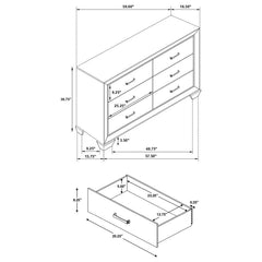 Kauffman - Transitional High Headboard Panel Bed Bedroom Set