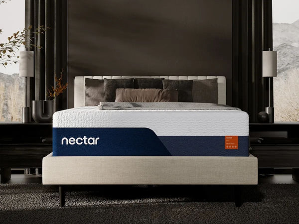 Nectar Ultra Memory Foam 5.1 - White - Twin XL Mattress - Fabric