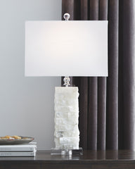 Malise - White - Alabaster Table Lamp