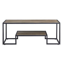 Idella - Accent Table - Rustic Oak & Black Finish