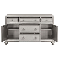 Bling Game - Dining Sideboard Buffet Cabinet - Metallic Platinum