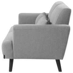 Blake - Upholstered Track Arm Loveseat - Sharkskin