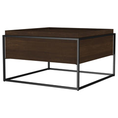 Fulton - 30" Square - Mango Wood Coffee Table - Dark Brown