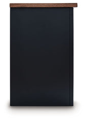 Wildenauer - Brown / Black - XL TV Stand With Fireplace Option