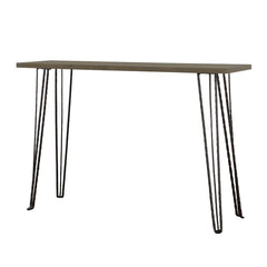 Neville - Rectangular Wood Top Entryway Console Table - Gray