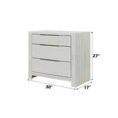 Jehoram - 3 Drawer Nightstand For Bedroom