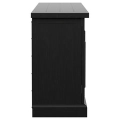 Florence - 4 Door Dining Sideboard Buffet - Distressed Black