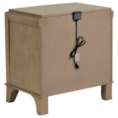 Trenton - 2-Drawer Nightstand Bedside Table - Washed Mango
