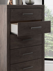 Prendonea - Charcoal - Five Drawer Chest