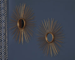 Doniel - Antique Gold Finish - Accent Mirror Set (Set of 2)