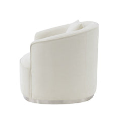 Odette - Loveseat With 2 Pillows - Beige Chenille