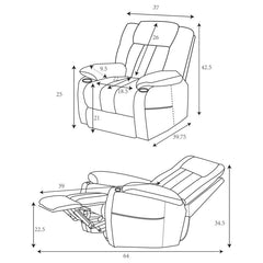 Houston - Upholstered Power Lift Recliner Chair